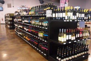 भारी शुल्क सुपरमार्केट अलमारियों के रैक काले गोंडोला शराब की दुकान के लिए आश्रय - Product Image 2