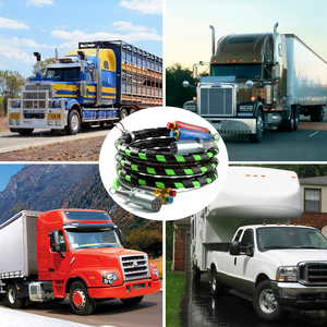 Us 15ft <strong>3</strong> in 1 ABS &amp; Power Air Line Hose Kit Wrap <strong>7</strong> <strong>Way</strong> Electric Line Pvc/tuv Air Lines for Tractor Trailer Semi Truck <strong>Parts</strong> - Product Image 4