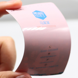 促销pvc透明名片定制塑料创意名片 - Product Image 3