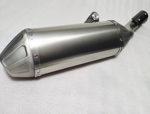 Système d'échappement complet en alliage de titane argenté modifié pour KTM 790 ADV, sections avant et arrière - Product Image 3
