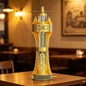 Mini Chicha Portable en Alliage d'Aluminium, Ensemble de Voyage Moderne avec Finition Laquée, Coffret Cadeau, 45 cm, Tuyau Unique - Product Image 4