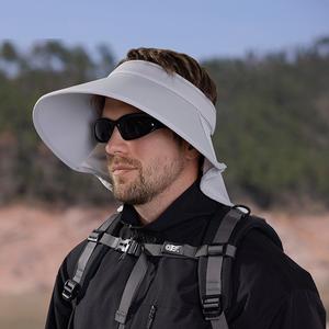 Chapeau de soleil d'été respirant à large bord pour femme avec protection du cou – Vente en gros - Product Image 1