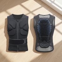 Gilet de protection corporelle en matériau TPV de niveau CE 2 avec fermeture éclair pour le ski, le VTT, le BMX, le snowboard, les accessoires de moto, la sécurité sportive
