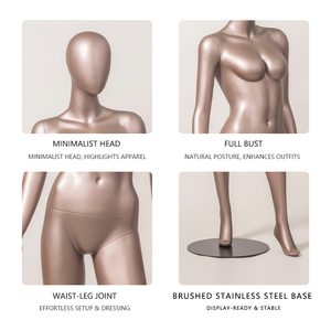 고품질 여성 상반신 마네킹 헤드리스 버스트, 우수한 섬유유리 및 실리콘 소재 판매 - Product Image 5