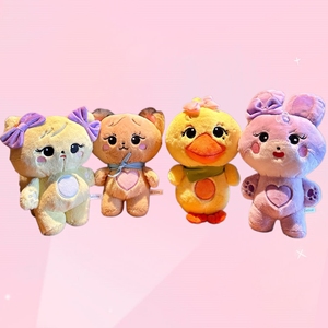 Peluche a forma di coniglio, anatra e gatto da 20 cm (8 pollici) con design simpatico cartone animato, all'ingrosso, per macchine a griffa, regali promozionali, giocattoli morbidi per bambini - Product Image 3