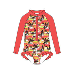 Unique <strong>Design</strong> Baby Swimming Suit Palm Suit Baby Swimming Wear Ruffle Baby Girl <strong>Toddler</strong> <strong>Clothes</strong> <strong>for</strong> Swimming