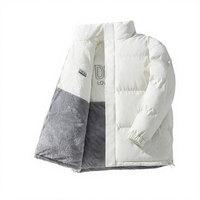 Veste imperméable écologique à capuche double face en velours côtelé longue version coréenne pour homme, haute qualité, collection automne 2025