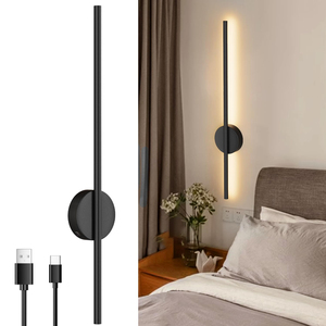 Hiện đại tối giản sạc ánh sáng Tường điều khiển cảm ứng có thể xoay 350 ° mờ không dây tường ánh sáng trong nhà USB pin tường ánh sáng - Product Image 1