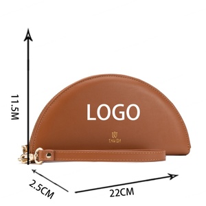 Bolso de Mano Tipo Clutch Delgado de Media Luna para Mujer, Diseño Chino 2022, Cierre de Cremallera, Largo, Impermeable, Marrón Vintage de Lujo - Product Image 4