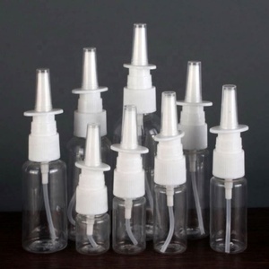 ขวดสเปรย์พลาสติกใส PET เกรดทางการแพทย์ HDPE สีขาว ขนาด 15 มล. 20 มล. 30 มล. สำหรับบรรจุภัณฑ์สเปรย์พ่นจมูก ขายส่ง - Product Image 1