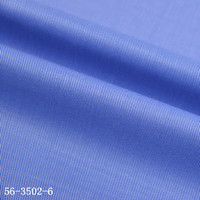 Tissu de chemise en sergé teint en fil de coton peigné 60S pour garçons, fini à l'ammoniaque liquide, résistant aux plis et facile d'entretien |   Vente en gros