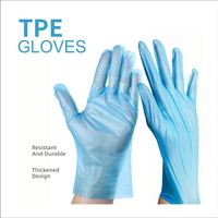 Guantes Híbridos Finos de TPE para Limpieza de Mascotas, Resistentes al Agua, Transparentes, para Cocina, Barbacoa, Jardín, con Pantalla Táctil