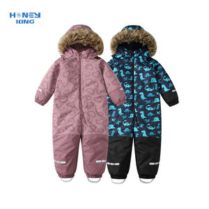 Mono para Bebé Resistente a la Intemperie - Overol con Capucha para Todo Clima con Forro Polar para Protección contra el Viento y la Nieve, Traje <span class=keywords><strong>de</strong></span> Esquí Infantil <span class=keywords><strong>de</strong></span> Invierno - Product Image 6