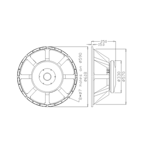 Loa Siêu Trầm Chuyên Nghiệp 24 Inch Loa Thụ Động <span class=keywords><strong>1200Watt</strong></span> - Product Image 5