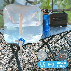 Contenedor <span class=keywords><strong>de</strong></span> Agua Plegable y Portátil <span class=keywords><strong>de</strong></span> 16-20L, <span class=keywords><strong>para</strong></span> <span class=keywords><strong>Camping</strong></span> y Escalada en Roca, <span class=keywords><strong>de</strong></span> Grado Alimenticio, Impermeable, con Grifo - Product Image 6