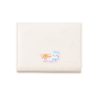 Dompet Kartu Wanita Tailian Model Sederhana Tahan Air dengan Kancing, Lucu Bergambar Kartun, Bahan PU Polyester Pendek, Multifungsi