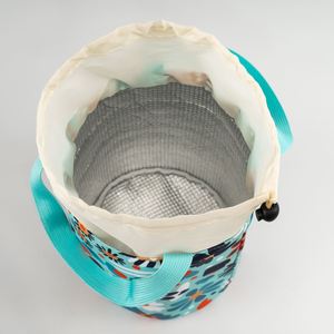 Sac isotherme tendance pour le déjeuner, personnalisable avec logo, sac à déjeuner pour homme à cordon de serrage par sublimation, sac isotherme de travail, vente chaude - Product Image 6