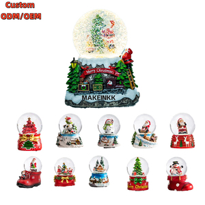 Tùy Chỉnh Quả Cầu Tuyết Tùy Biến Nhựa Thủ Công Mỹ Nghệ Đèn LED Với Âm Nhạc Cá Nhân Điện Giáng Sinh Tuyết Toàn Cầu - Product Image 1