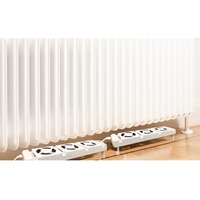 Ensemble de 3 ventilateurs de radiateur CE ROHS ERP avec thermostat automatique et ventilateur de surpression d'air chaud