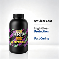 Vernis transparent UV automobile 1K, séchage rapide avec lampe UV, finition haute brillance pour la réparation et la retouche de carrosserie automobile