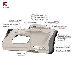 Accoudoir de console centrale de voiture noir ou couleur personnalisée avec porte-gobelet réfrigérant pour <span class=keywords><strong>Ford</strong></span> <span class=keywords><strong>Transit</strong></span>/Tourneo 2023 - Product Image 2