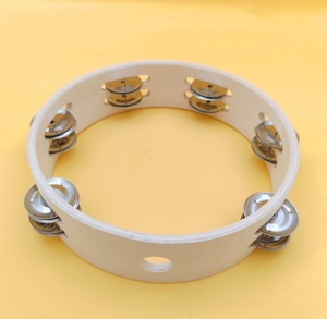 Wholesale 8 Inch Single-Row Wooden Tambourine Orff Percussion <b>Instrument</b> Headless <b>Musical</b> Hand Drum <b>Musical</b> Toy Teaching AIDS - Product Image 6