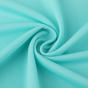 Tissu éponge français 100% polyester à séchage rapide respirant Ultra-mince Double face peigné trame imprimé Birdseye Satin <span class=keywords><strong>soie</strong></span> tissu - Product Image 1