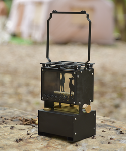 Réchaud <span class=keywords><strong>à</strong></span> kérosène portable rétro pour l'extérieur, petit réchaud <span class=keywords><strong>à</strong></span> kérosène <span class=keywords><strong>à</strong></span> double tête pour faire bouillir du thé - Product Image 4