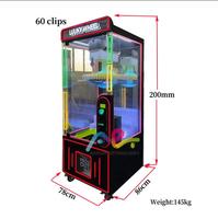 Ventes directes d'usine 60 Clip Machine de jeu à pièces Arcade Clip Prizes Machine