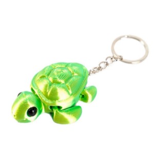 Porte-clés en plastique coloré imprimé en 3D Feeron, animaux dinosaures, cadeaux flexibles pour garçons, livraison emballée en 2 à 7 jours - Product Image 3