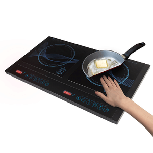 Nút bấm rẻ hơn đôi Burner Bếp cảm ứng với <span class=keywords><strong>2</strong></span> tấm tinh thể - Product Image 6