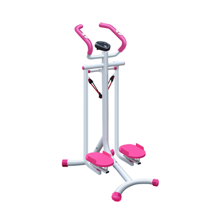 Air Stepper Climber Fitness Machine – Red, Resistant Cords, Full Body Workout, 220 Lb Max Weight