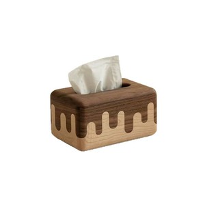 Caja de pañuelos de madera de 18L con diseño de dibujos animados para la mesa de centro de la sala de estar - Product Image 1