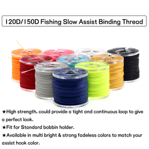 120D 150D Salzwasser fischen Slowing Assist Jigging Hooks Binde faden Hand gestrickter Faden Fliegen binde materialien 150 Meter - Product Image 6