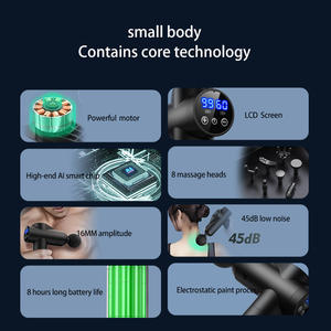 Pistola de masaje fascial muscular inalámbrica profesional Aplicación corporal de percusión deportiva de tejido profundo - Product Image 3