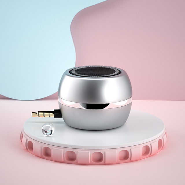 Portable for Speaker 3.5mm Aux Mini Wireless for iPhone Laptop Cellphone
