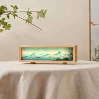 Petite veilleuse créative en bois écologique, thème ange gravé, Noël, chambre à coucher, charge sans fil, table de chevet