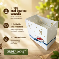 Caisse de pêche et de fruits de mer Coroplast 5mm 600x400x300mm pour bateau, disponible en gros, OEM, ODM