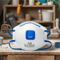 Masque respiratoire certifié EN149 FFP2 KN95 avec valve, tissu non tissé, certifié CE, protection contre la poussière