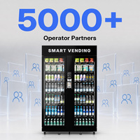 XMAI 1500L Distributeur Automatique Commercial Réfrigéré avec Écran LED, Reconnaissance Faciale, Paiement Sans Espèces, Lecteur de Cartes, Surveillance à Distance pour Snacks 4G