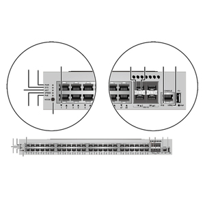 สวิตช์ S5735-L48P4X-A1 ใหม่ 48 พอร์ต PoE+ และ 4 พอร์ต 10G SFP+ Uplink สวิตช์ PoE 48 พอร์ต - Product Image 1