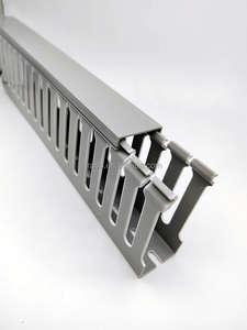 <span class=keywords><strong>PVC</strong></span>ケーブルトランキングサイズケーブルダクトハロゲンフリースロット付き - Product Image 5