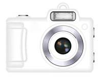 Kamera Mini Gantungan Kunci Camcorder yang Dapat Dipakai dengan MicroSD Tipe-C USB 4X Zoom 720P AVI Video Senter LED Terintegrasi Desain Portabel