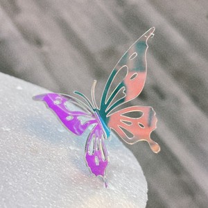 Decoración para Pastel de Mariposa Iridiscente 3D Moderna de Acrílico, Estilo Little Red Book, para Celebridades de Internet - Product Image 5