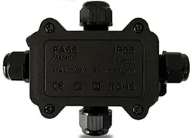 M16 4T-3P/3-6.5 mini scatola di giunzione impermeabile scatola con morsettiera elettrica 2 vie IP68 scatola di giunzione impermeabile