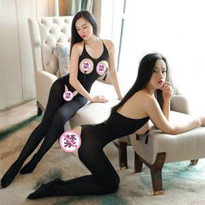 Sous-vêtements sexy japonais uniforme pornographique rosée poitrine et hanche col en V bas en soie <span class=keywords><strong>Fullbody</strong></span> - Product Image 1