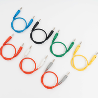 CXSDDZ-S408B 4mm Test Lead 4mm Crossing Connection PVC Brass Conductor 30VAC/60VDC Rated 15A 100cm Customizable Length