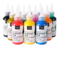 Recharge d'encre Graffiti pour stylo marqueur de peinture acrylique de 120ml pour artistes et étudiants Emballage en vrac