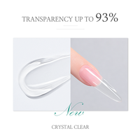 Nouveau HEMA & TPO FREE Builder Extension Nail Gel Hypoallergénique Transparent Nail Building Gel Builder Gel dur pour salon de manucure