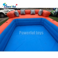 Barre flottante gonflable durable commerciale de partie de l'eau de barre de piscine de parc aquatique
